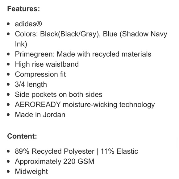 adidas Ladies' 3-Stripe Capri, Black (size : S, M, L, XL, XXL) - Picture 8 of 9